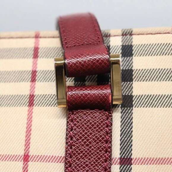 BURBERRY Nova Check Tote Bag Canvas Beige Auth - Picture 11 of 16